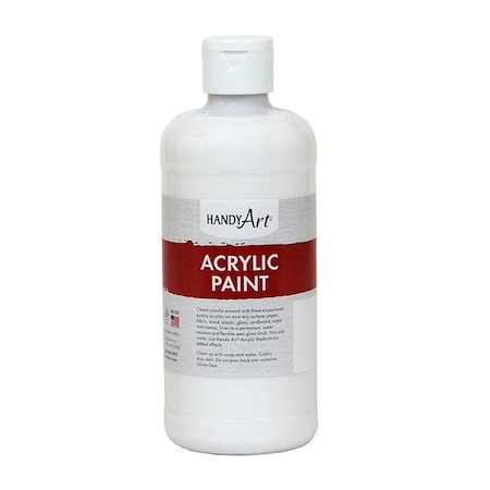 Rock Paint & Handy Art Rock Paint & Handy Art RPC101000-3 16 oz Acrylic Paint; Titan White - 3 Each RPC101000-3